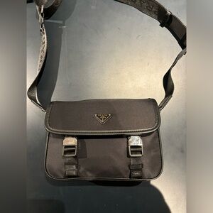 Prada Re-Nylon and Saffiano leather shoulder bag